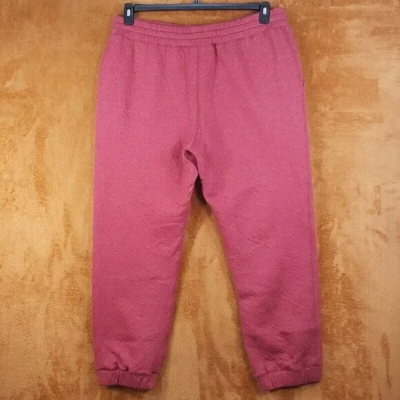 LUNYA Mens Jogger 2XL Maroon Pull On RESTORE DOUBLE FACED Pant Sweatpant LAHGO